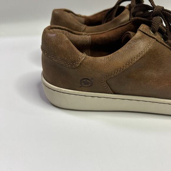 Born Sur Shoes Sneaker Men’s 8.5 Brown Luggage Leather Comfort Casual - Picture 3 of 10